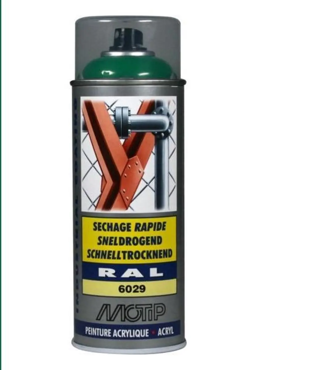 Motip Acryllak Hoogglans RAL 6029 Mintgroen 400ml