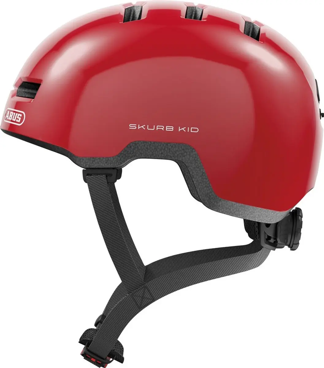 ABUS Skurb Kid Fietshelm - Shiny Red M
