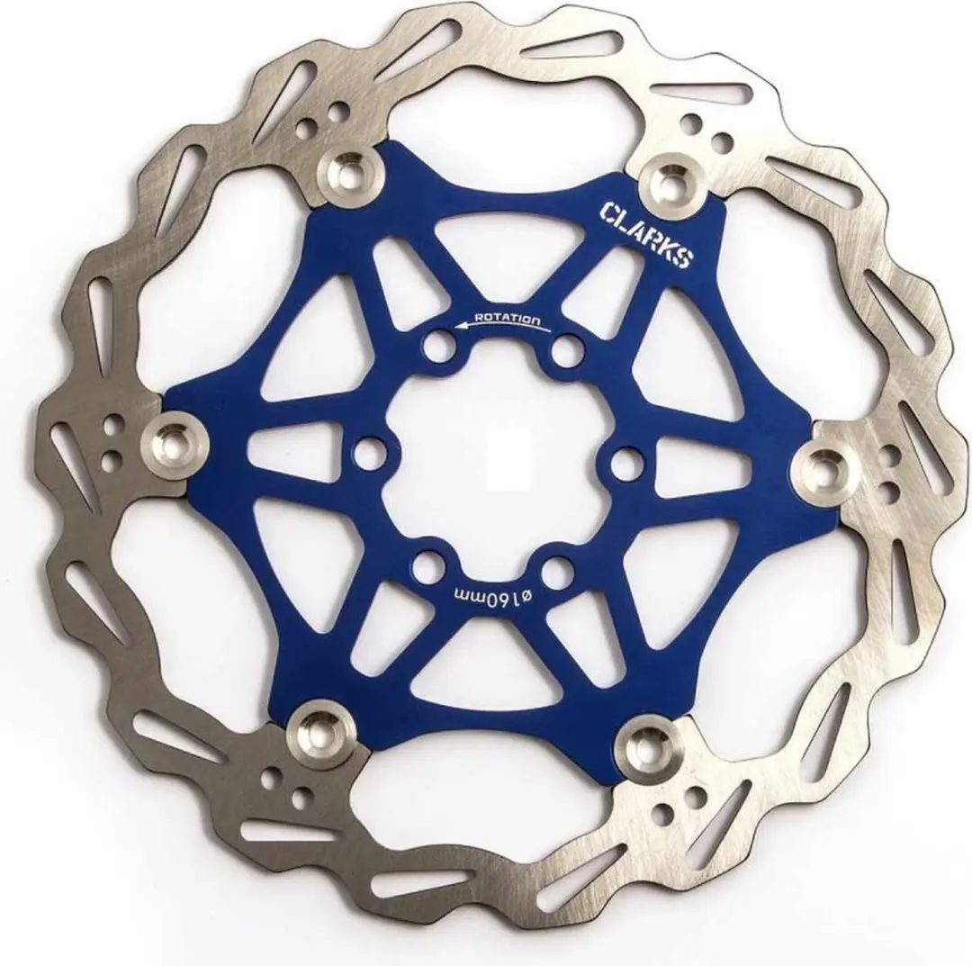 Clarks Lightweight Disc-Rotor 6-voudig - 203mm Blauw