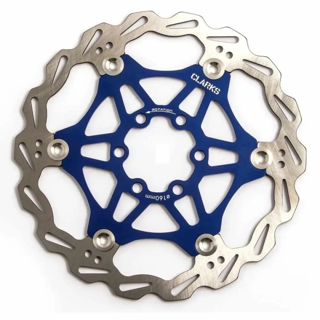Clarks Lightweight Disc-Rotor 6-voudig - 203mm Blauw