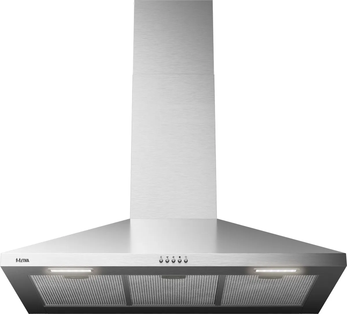 Etna AP491RVS Schouwkap 90cm - 446m³/u - 3 standen - 2 LED spots