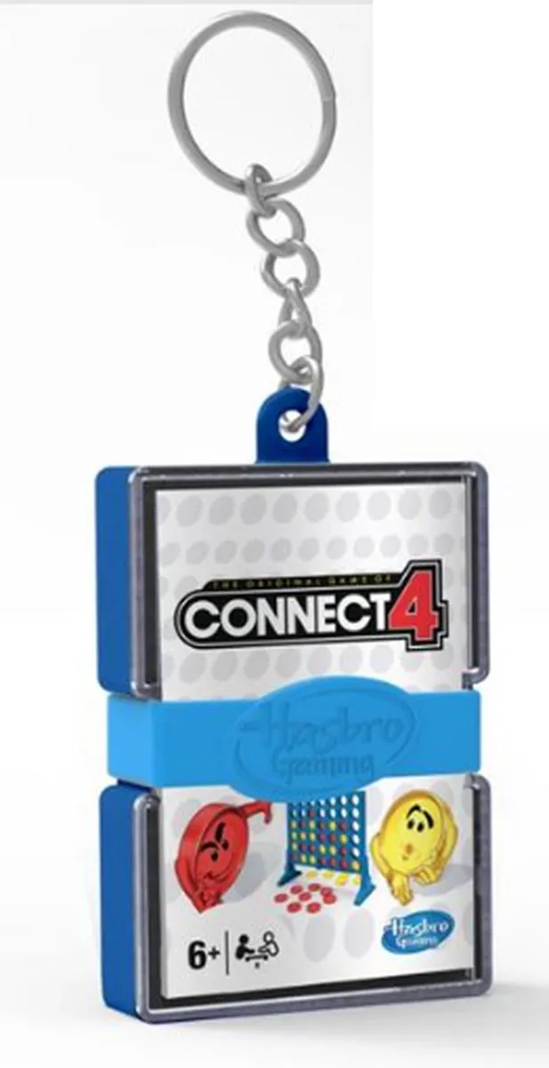 Hasbro Mini Connect 4 Sleutelhanger - Blauw