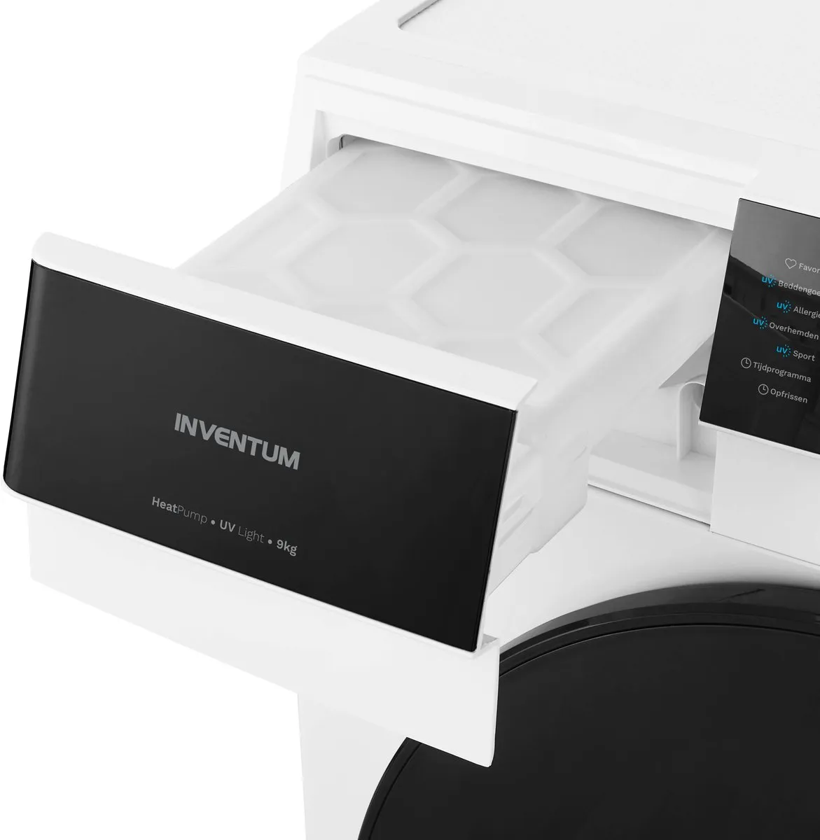 Inventum VDW9030W Warmtepompdroger 9kg - UV-licht - 14 programma's - Wit