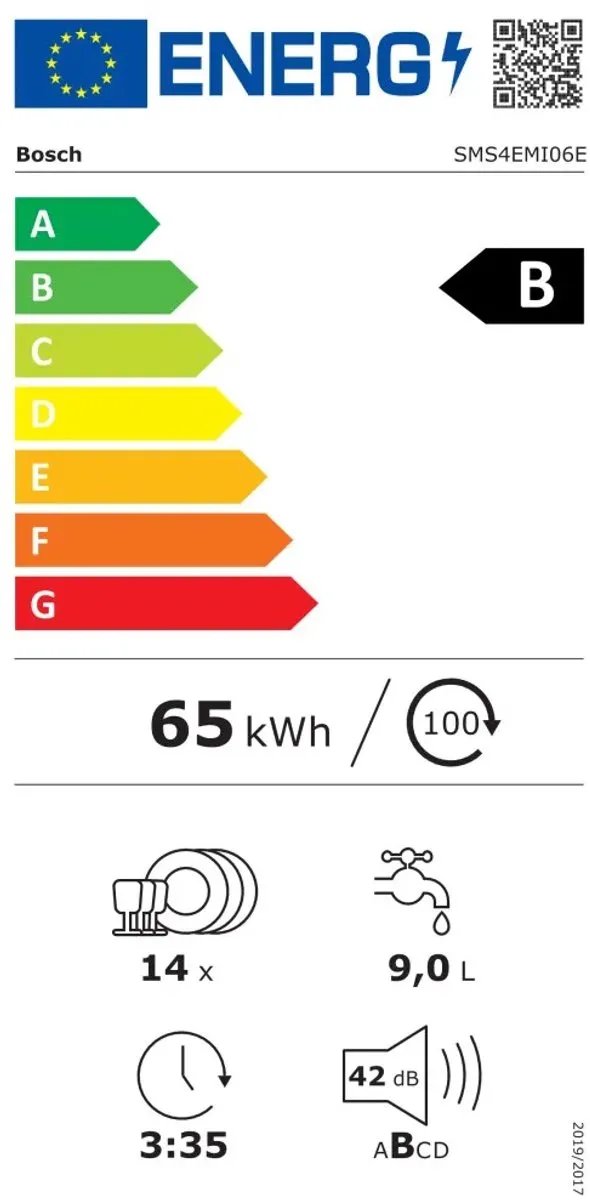 Bosch Serie 4 SMS4EMI06E Vrijstaande Vaatwasser 14 Couverts - RVS