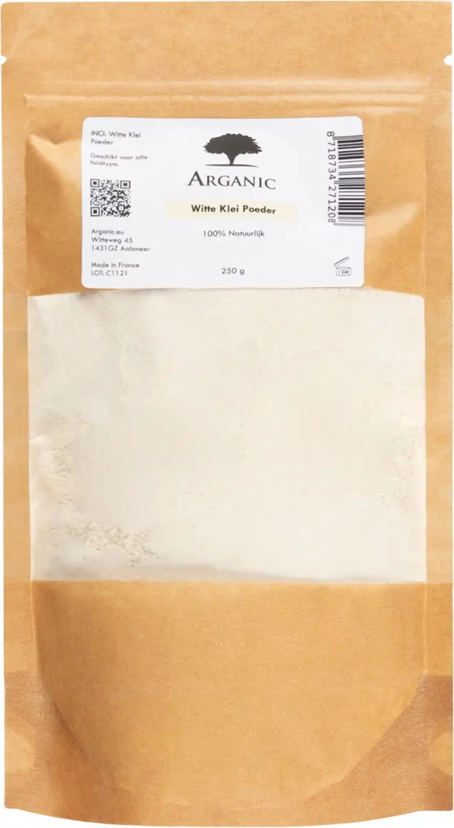 Arganic Witte Kleipoeder 250g