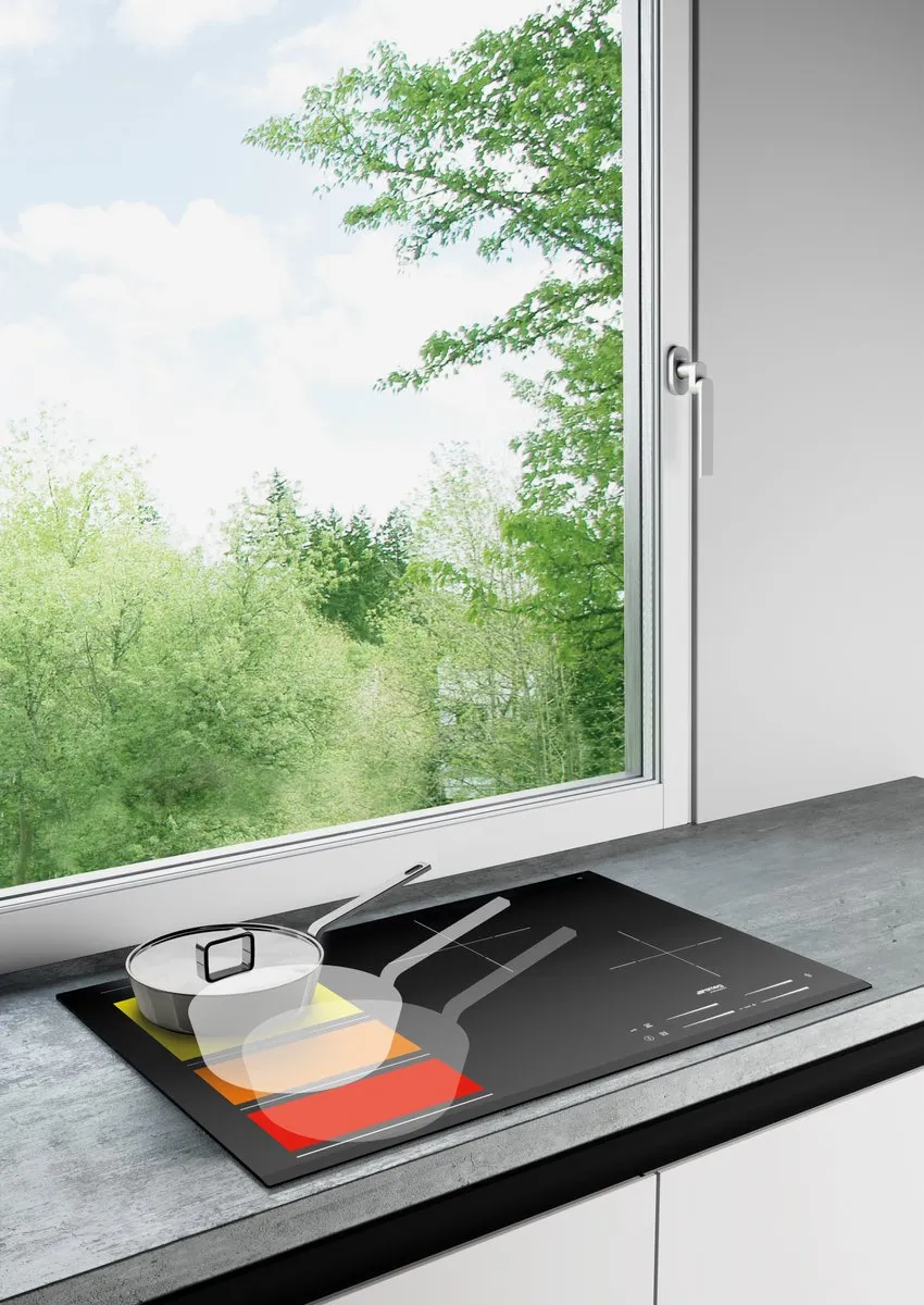 Smeg SI1F7845B Inbouw Inductiekookplaat 78cm - 4 Zones - Zwart
