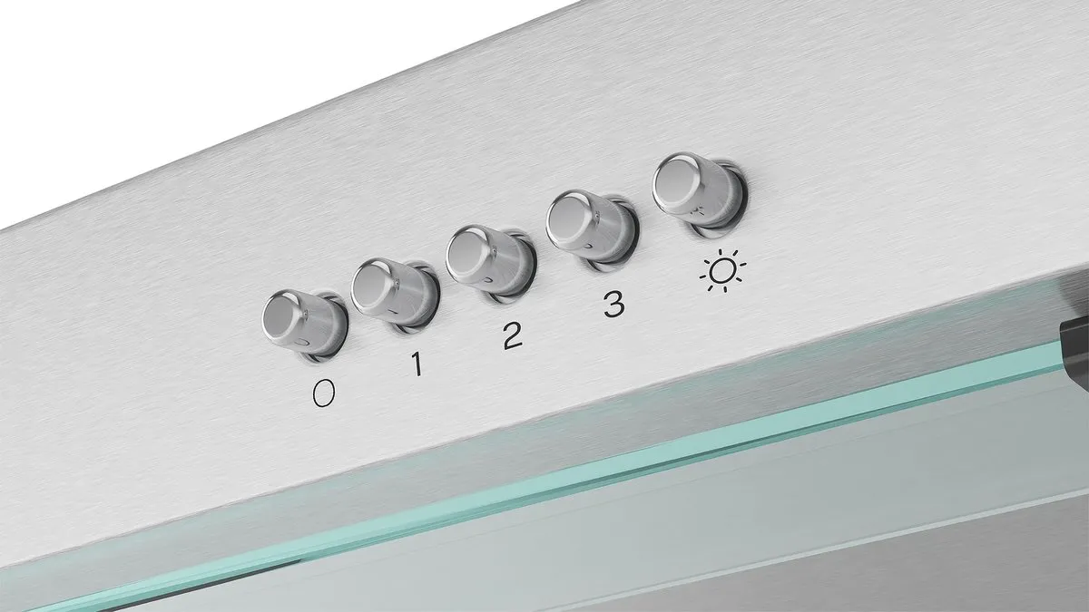 ETNA AO860RVS - Afzuigkap Onderbouwmodel - 60 cm - RVS - Energielabel A - 3 Snelheden - LED spot - Druktoetsen - Geschikt voor recirculaite en afvoer naar buiten