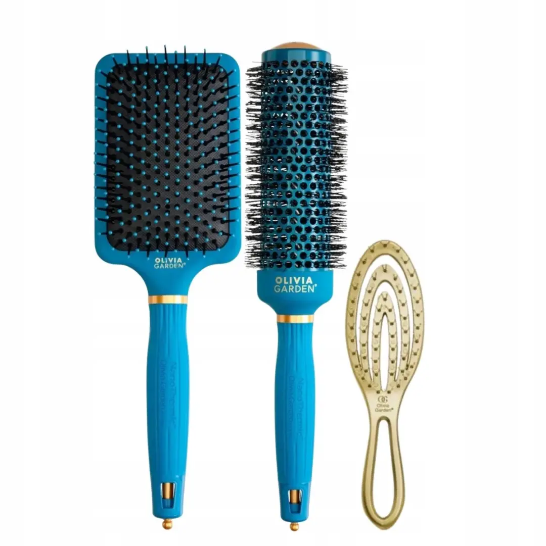 Olivia Garden Peacock Holiday Brush Cadeauset