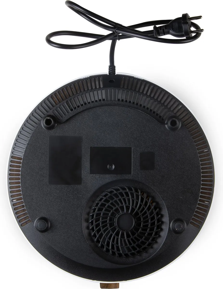 Domo DO30112IP Inductiekookplaat 1 Pit 2000W - Wit/Zwart/Hout - afbeelding 6 van 6