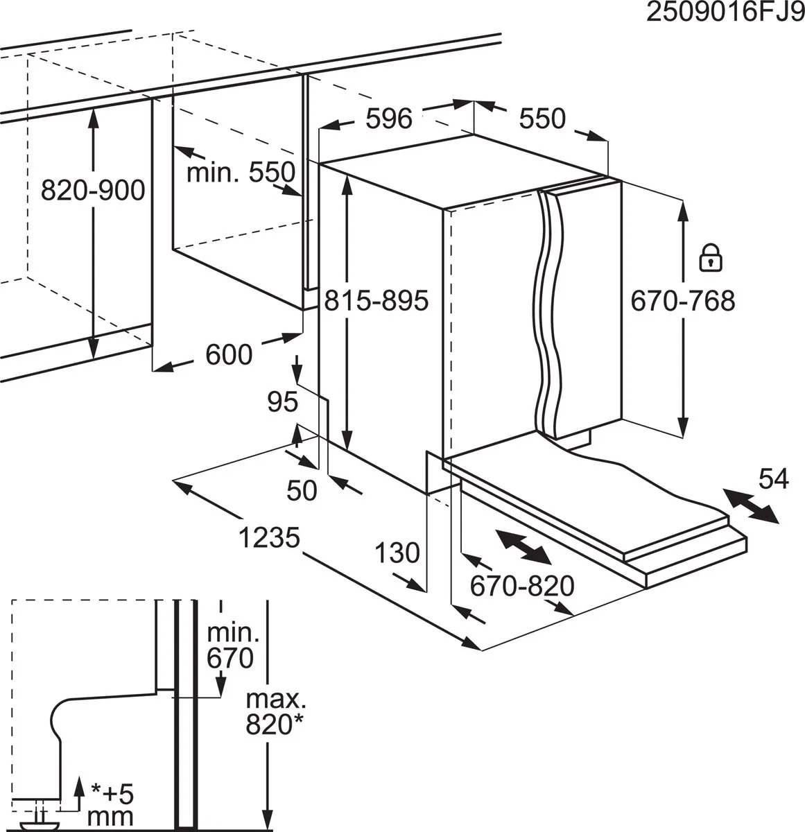AEG GI7235B2SZ Inbouwvaatwasser 14 Couverts - AirDry