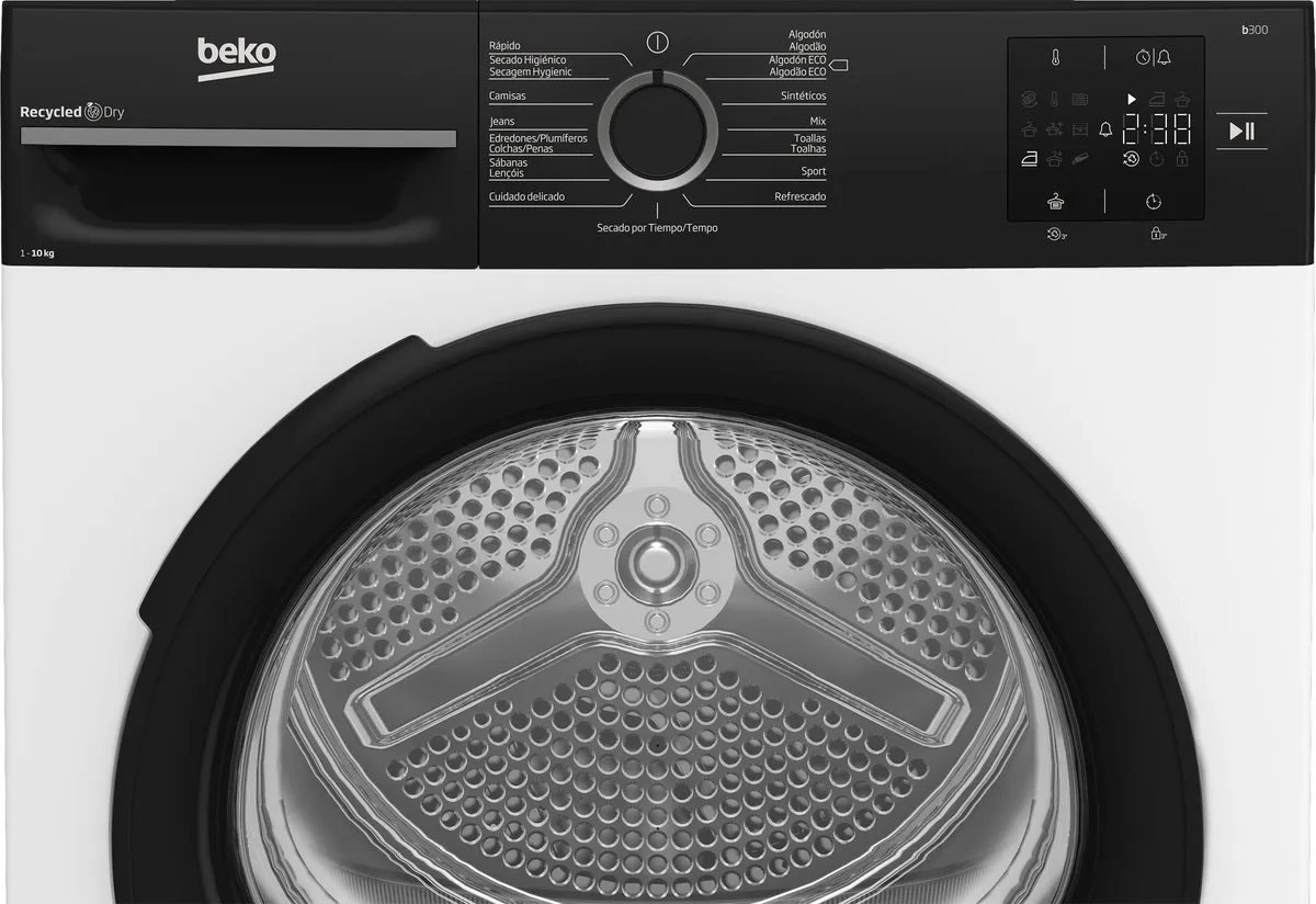 Beko BM3T30230W Droger 10 kg - Wit - afbeelding 6 van 6