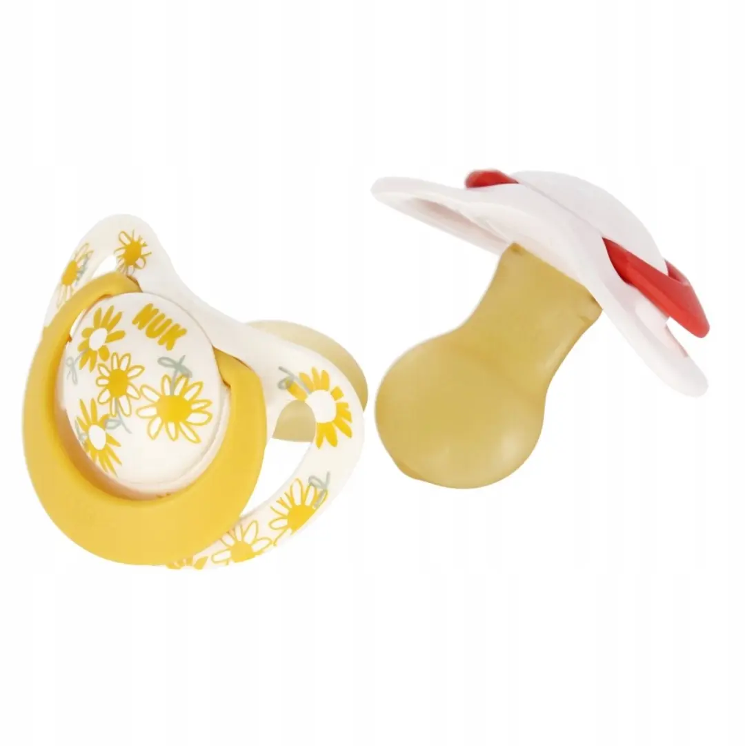 NUK Latex Speen 18-36m - Geel - 2 Stuks