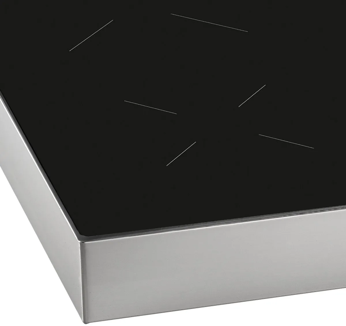 ETNA KIV354RVS - Vrijstaande elektrische kookplaat - Zwart