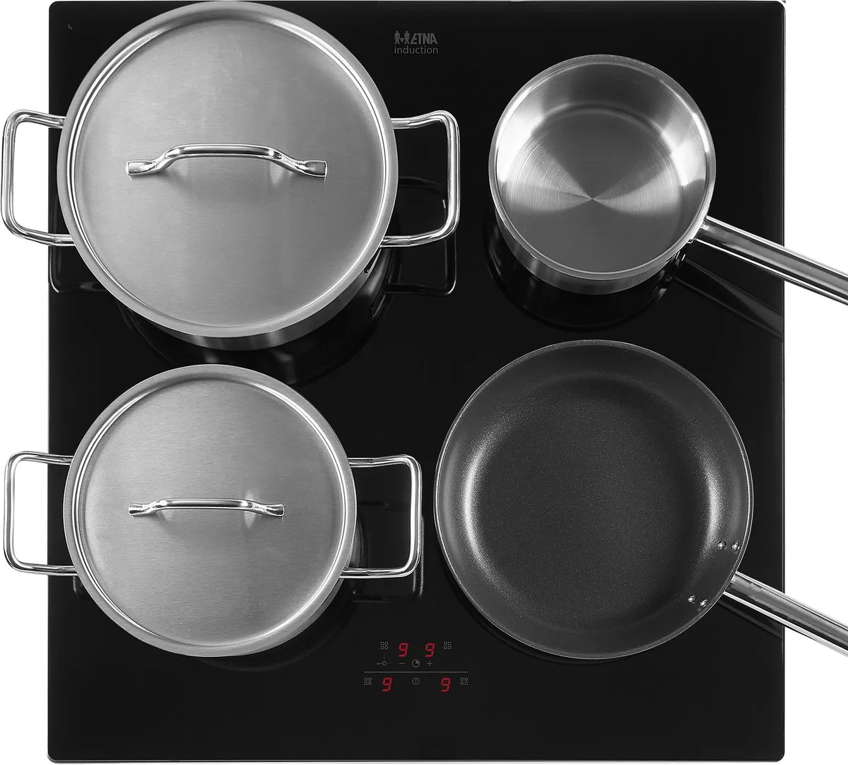 ETNA KIV354RVS - Vrijstaande elektrische kookplaat - Zwart