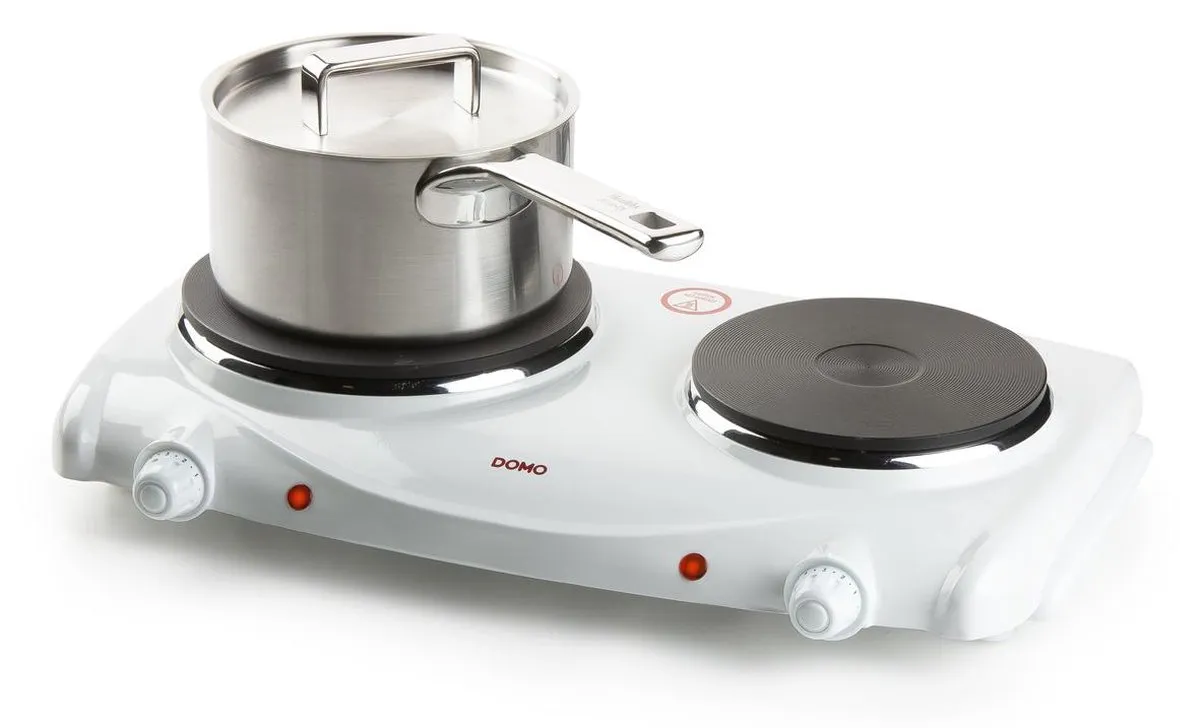 Domo DO310KP Kookplaat 2 Zones - 1500W Wit