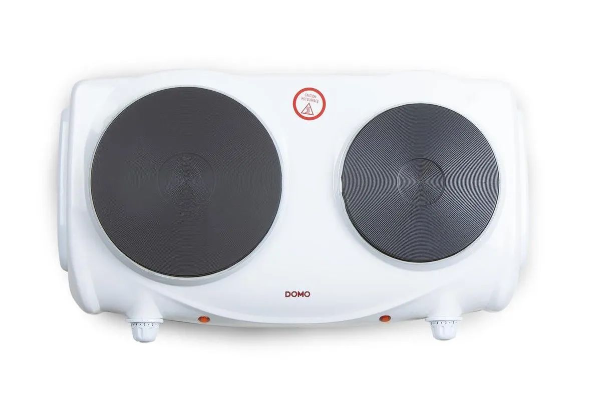 Domo DO310KP Kookplaat 2 Zones - 1500W Wit
