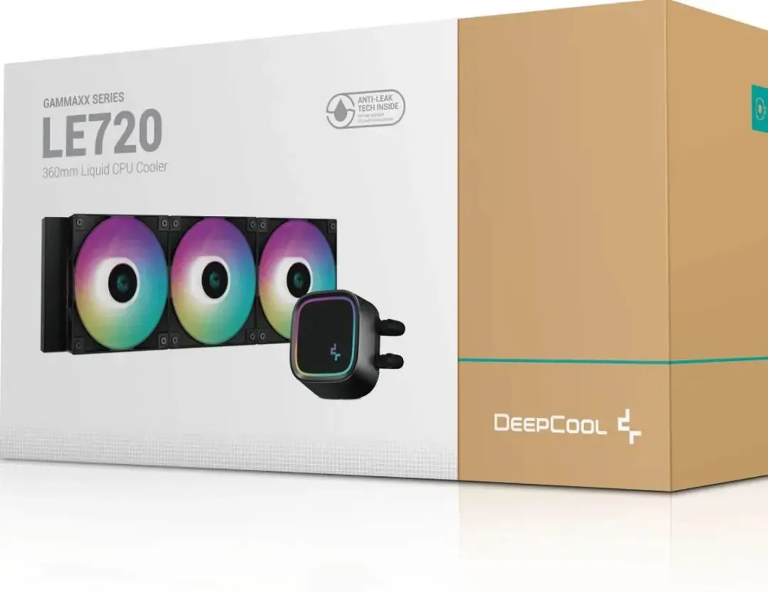 DeepCool LE720 Vloeistofkoelsysteem 360mm - 3x 120mm ARGB - Zwart