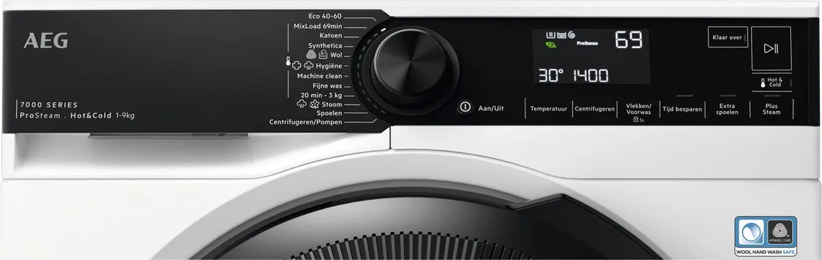 AEG EcoLine 7000 LR7604HC4 Wasmachine 10kg - Wit