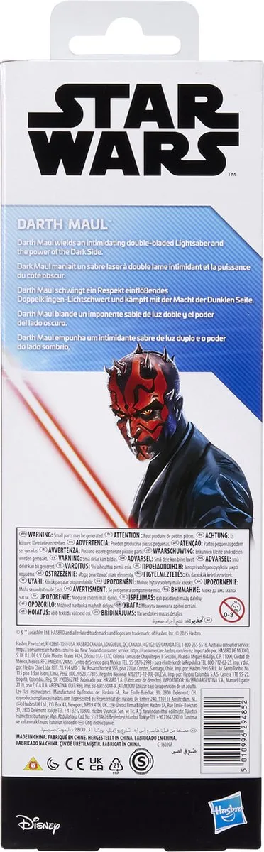 Hasbro Star Wars Titan Hero Series Darth Maul Actiefiguur 30cm - Multikleur
