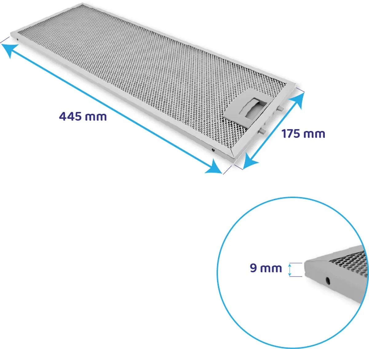 Bosch Metaalfilter 445x175mm 352813