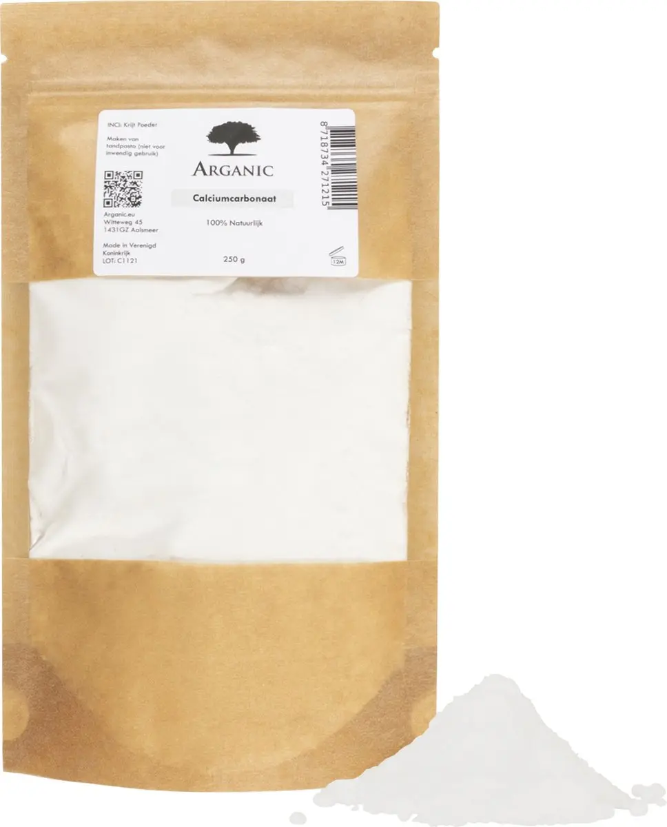 Arganic Calciumcarbonaat Tandpoeder 250g