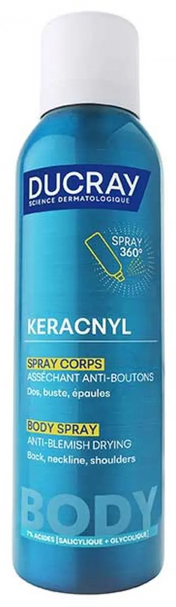 Ducray Keracnyl Anti-acne-spray Lichaam 150ml