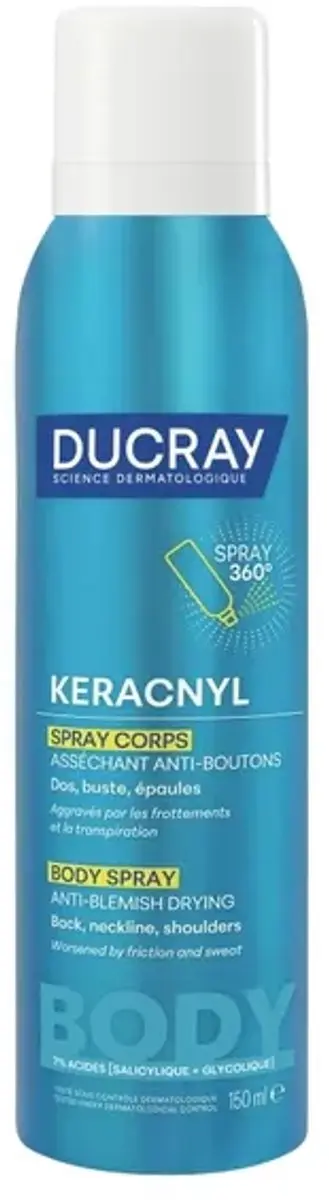 Ducray Keracnyl Anti-acne-spray Lichaam 150ml - afbeelding 6 van 6