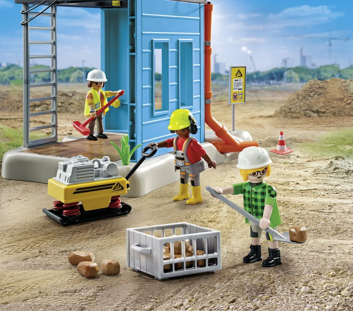 Playmobil Action Heroes Bouwplaats 71650 - Multicolor
