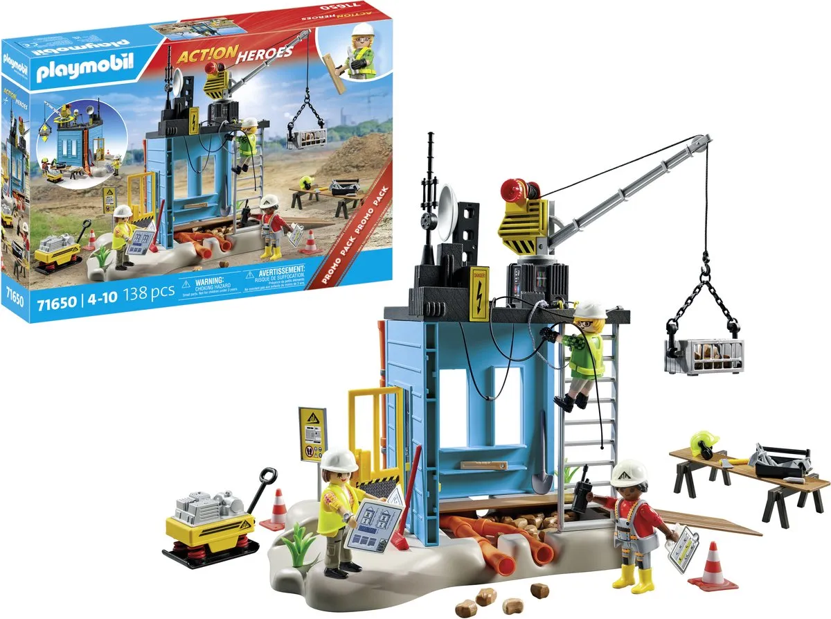 Playmobil Action Heroes Bouwplaats 71650