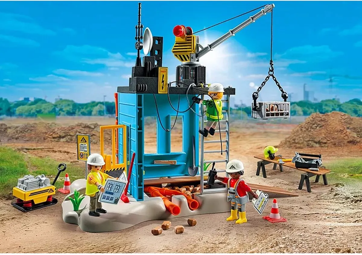 Playmobil Action Heroes Bouwplaats 71650 - Multicolor