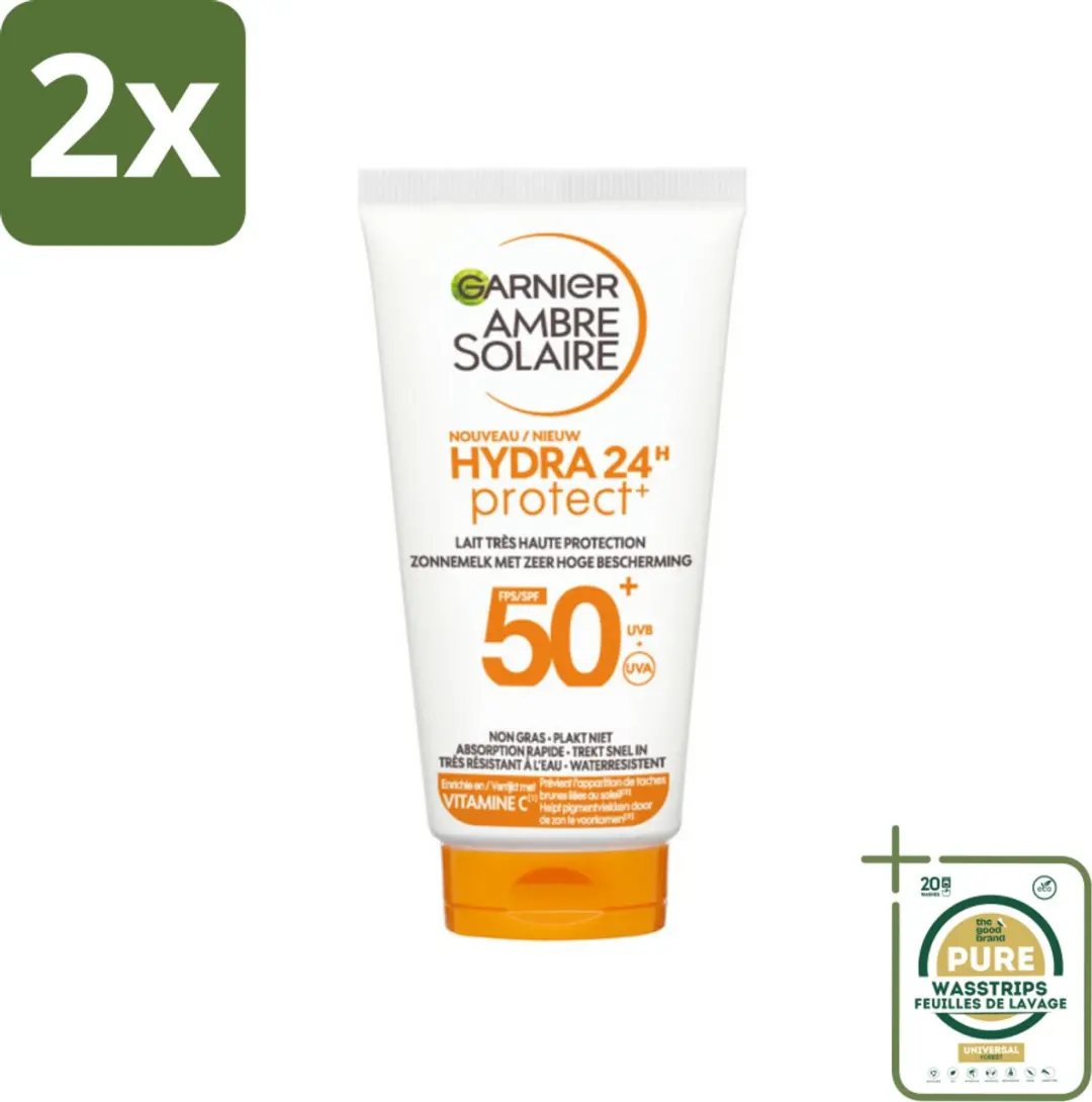 Garnier Ambre Solaire Hydra 24H SPF 50+ Zonnebrandcrème 100ml