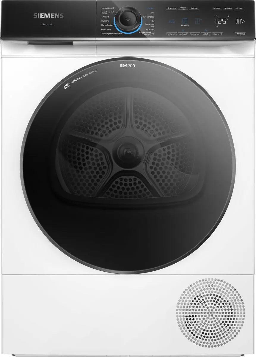 Siemens iQ700 WQ46B6CSNL Warmtepompdroger 9kg - Wit
