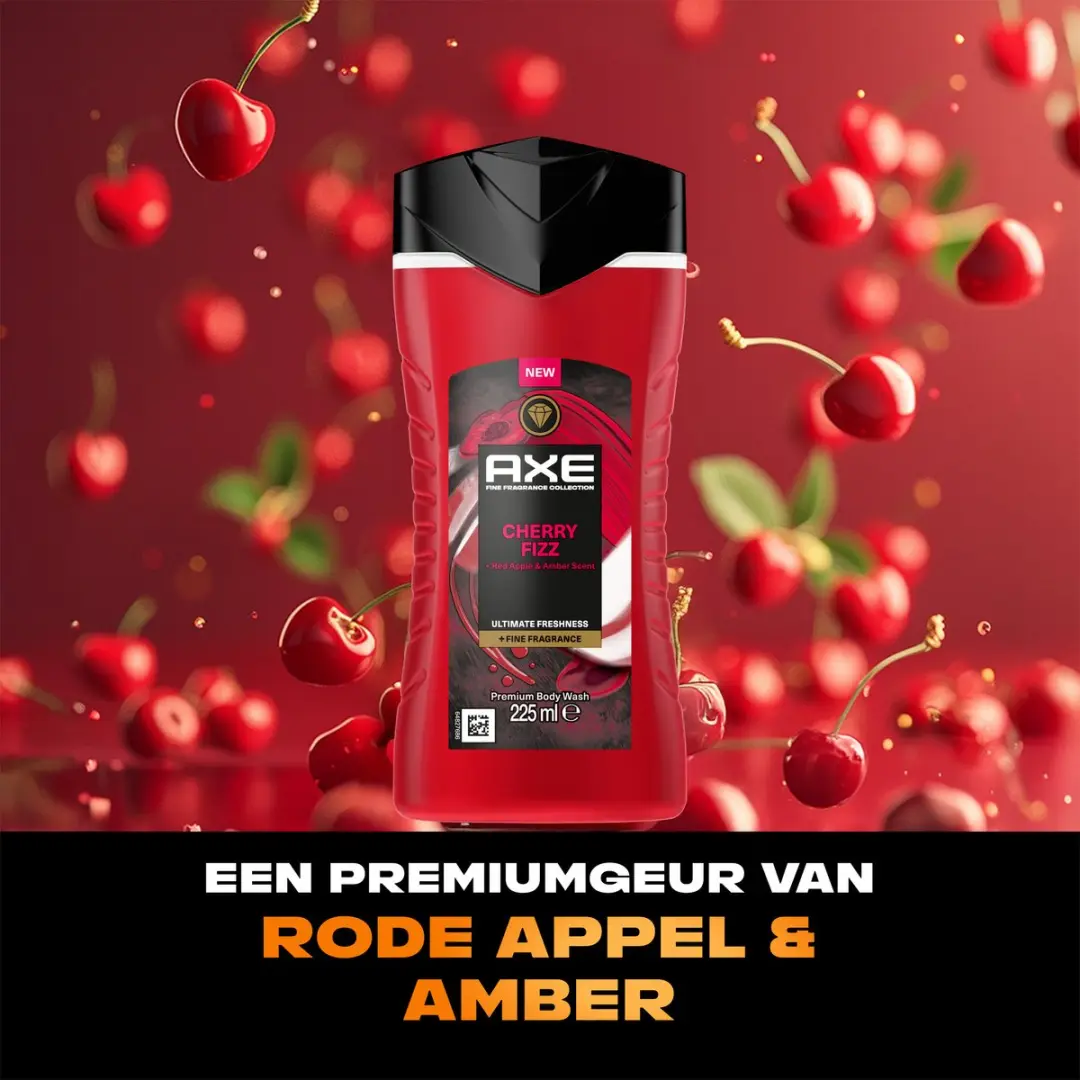 Axe Fine Fragrance Collection Douchegel Cherry Fizz - 6x225ml