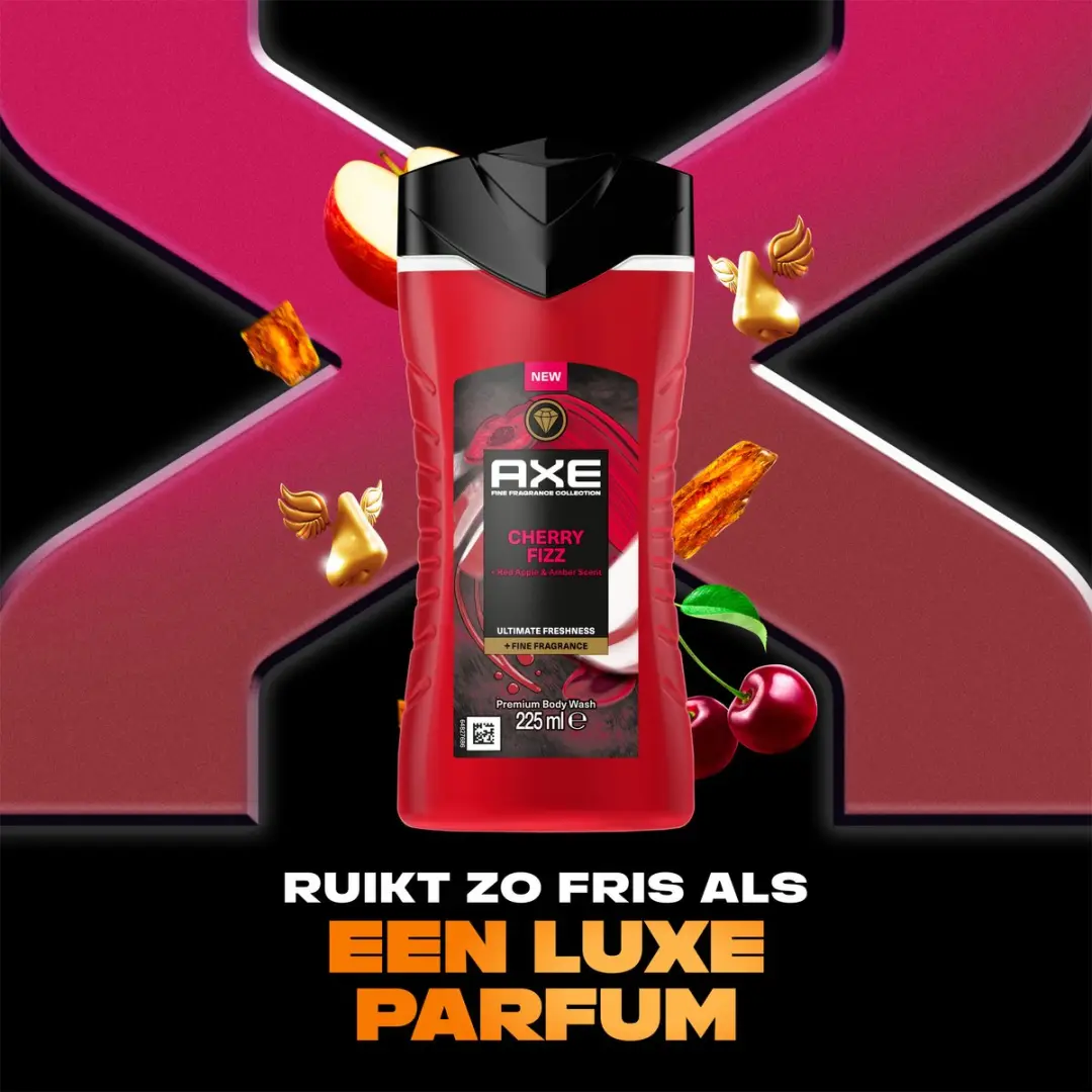 Axe Fine Fragrance Collection Douchegel Cherry Fizz - 6x225ml
