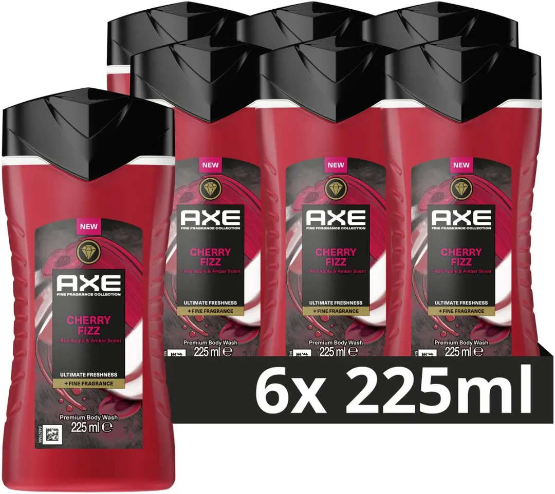 Axe Fine Fragrance Collection Douchegel Cherry Fizz - 6x225ml