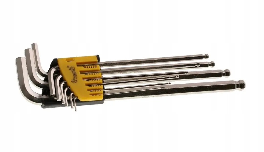 Condor 9-delige Inbussleutelset Kogelkop 1.5-10mm