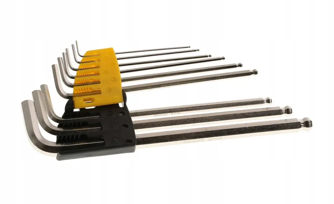 Condor 9-delige Inbussleutelset Kogelkop 1.5-10mm