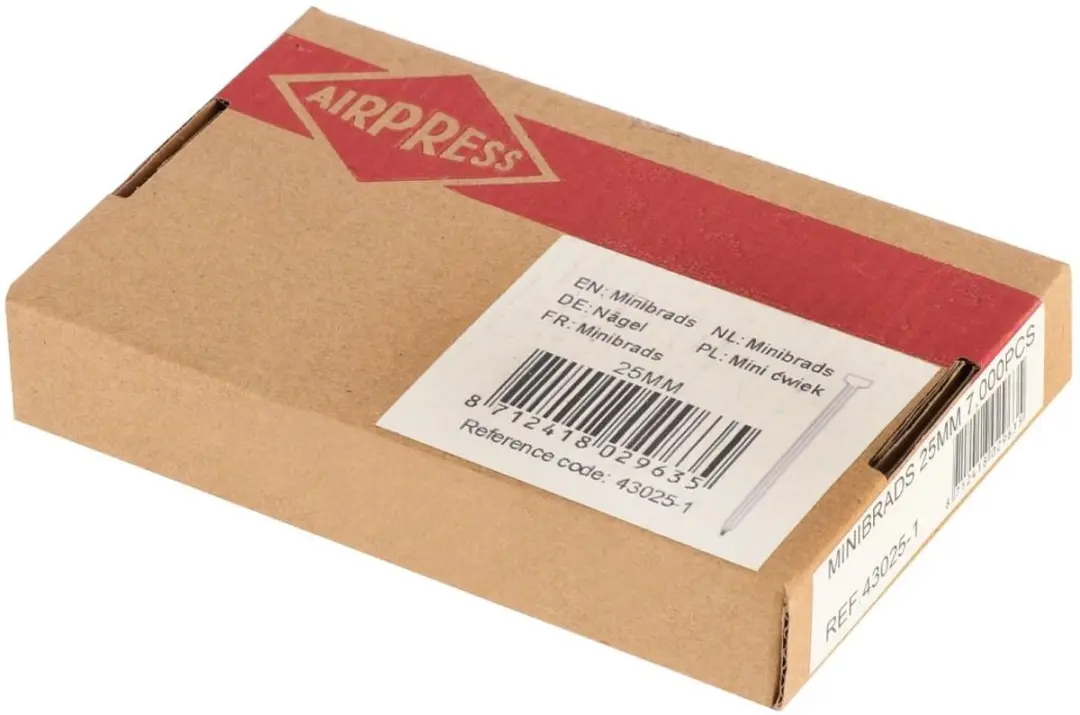Airpress Minibrads 25mm - 7000 Stuks