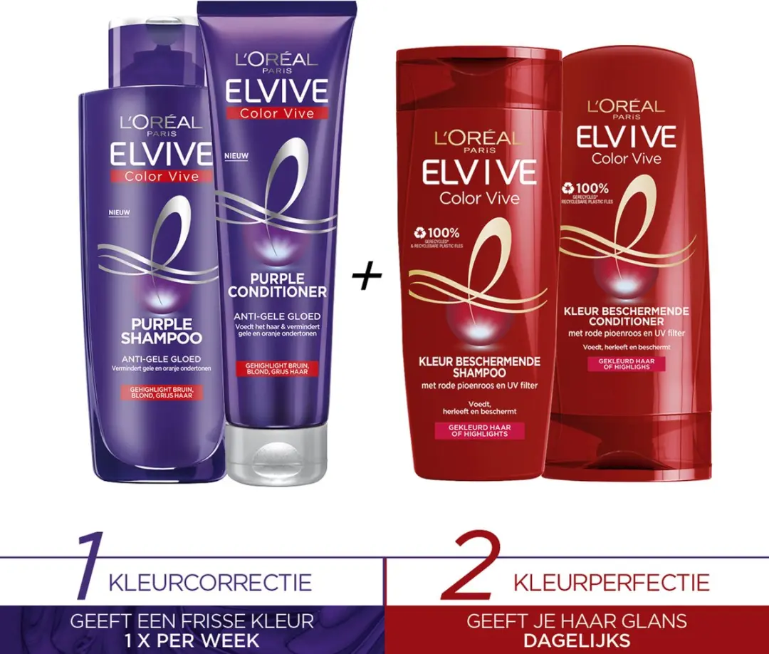 L'Oréal Paris Elvive Color Vive Shampoo 250ml - 6 Stuks