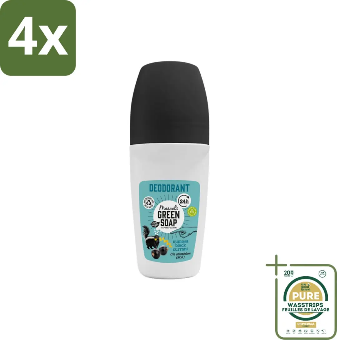 Marcel's Green Soap Deodorant Roller Mimosa & Blackcurrant 50ml