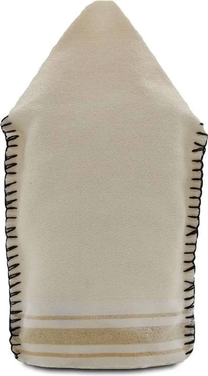 Arganic Turkse Hamam Scrubhandschoen - Zwart/Beige