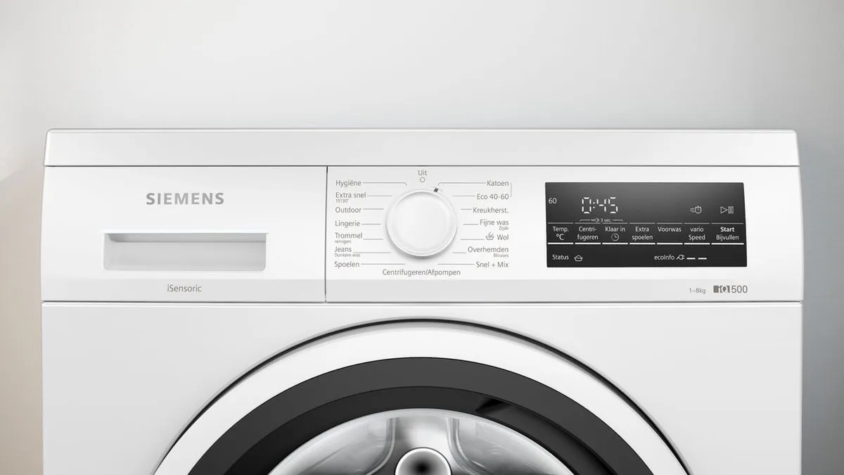 Siemens iQ500 WU14UT20NL Wasmachine 8kg 1400rpm - Wit
