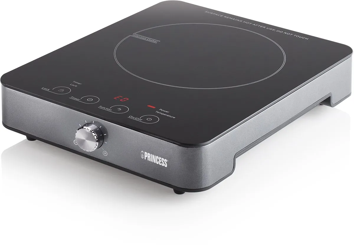 Princess 303010 Inductieplaat 2 Zones 1800W - Zwart