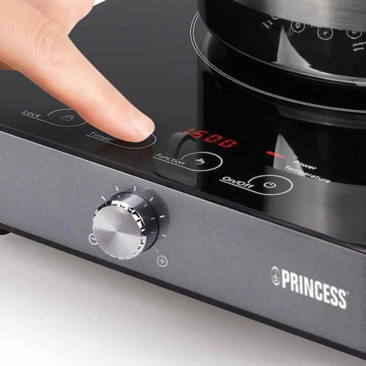 Princess 303010 Inductieplaat 2 Zones 1800W - Zwart
