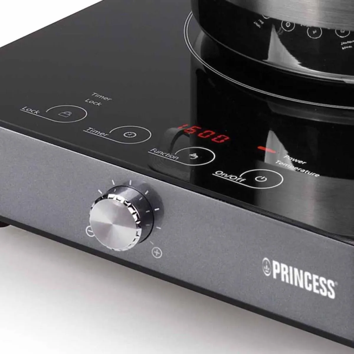 Princess 303010 Inductieplaat 2 Zones 1800W - Zwart