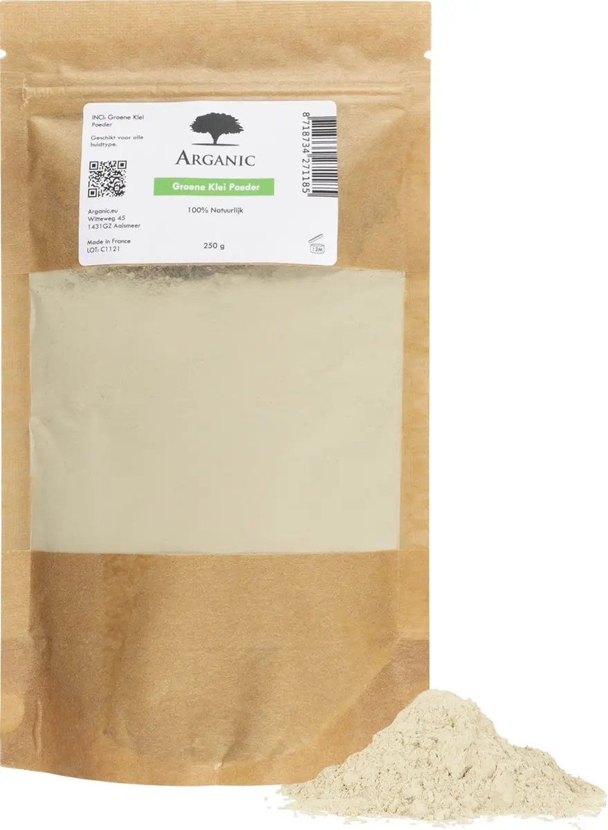 Arganic Illiet Kleipoeder 250g - Gezichtsmasker & Lichaamspakking