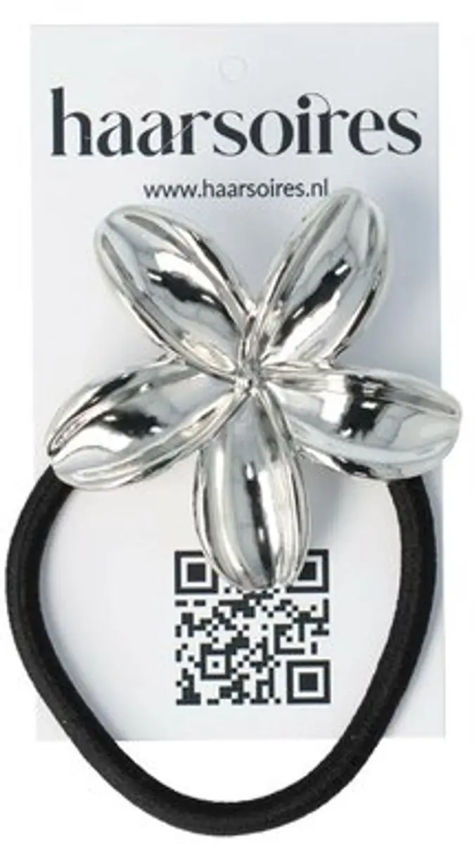 Haarsoires Cuff Haarelastiek 5cm - Zwart/Goud