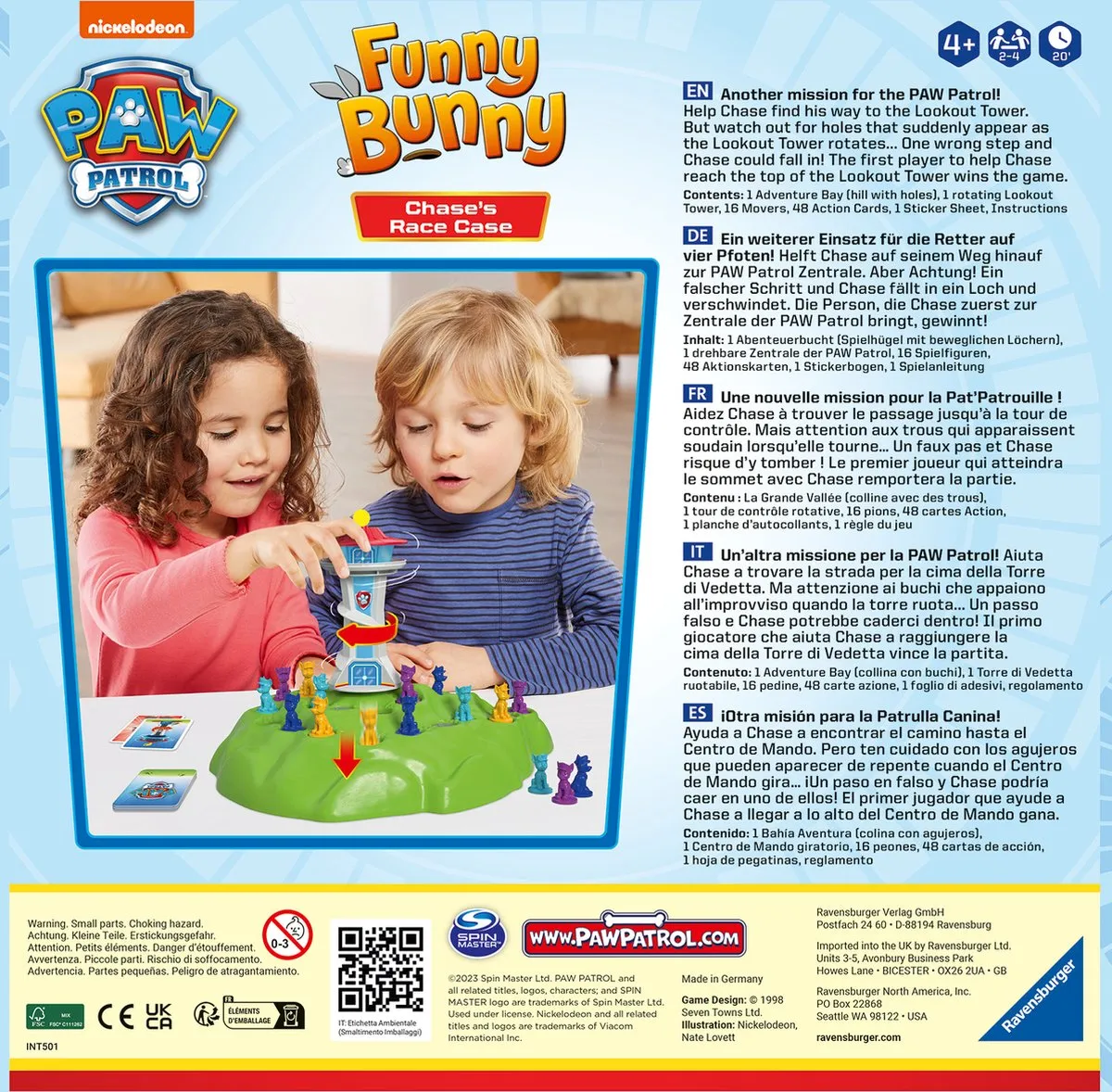 Ravensburger Paw Patrol Funny Bunny Bordspel - 2-4 Spelers