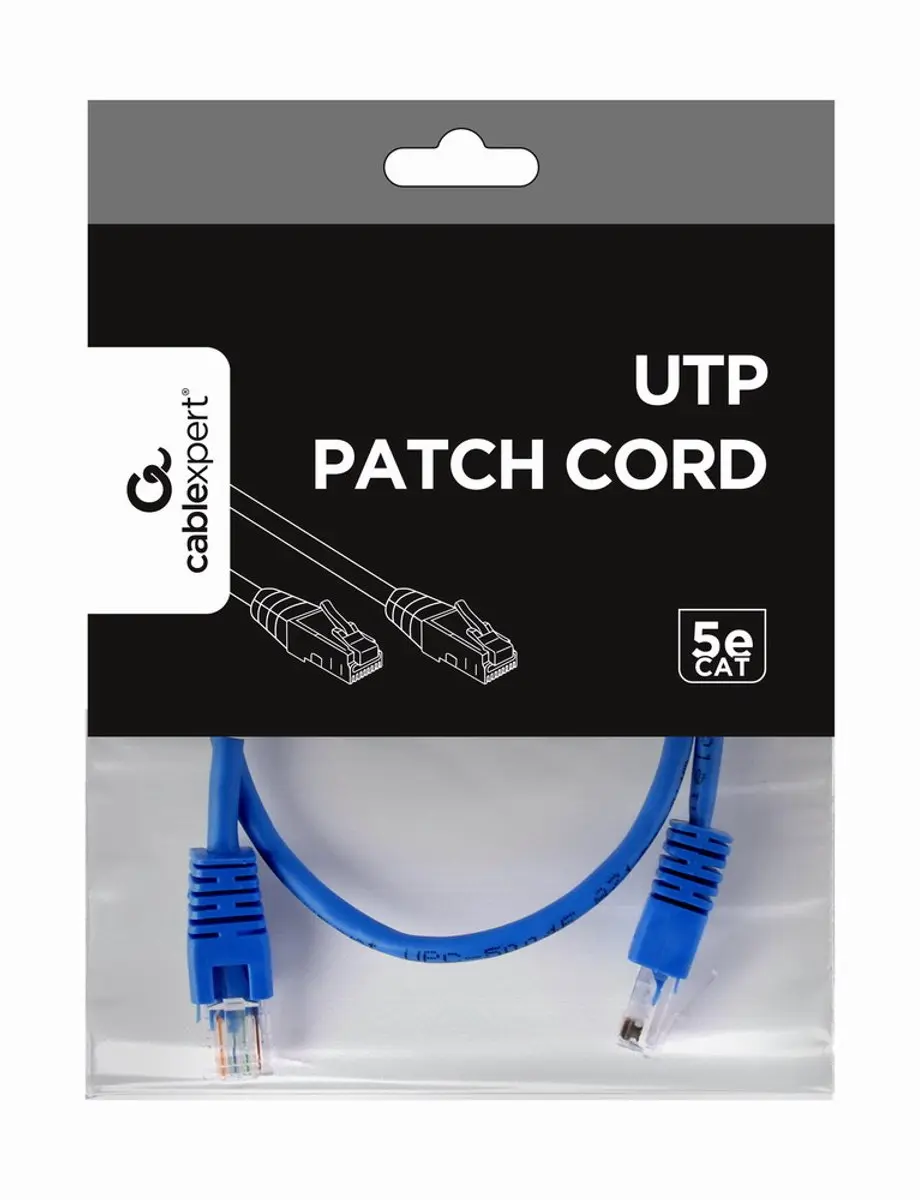 Gembird UTP Kabel Cat5e PP12-0.5M/B - 0,5m - Blauw