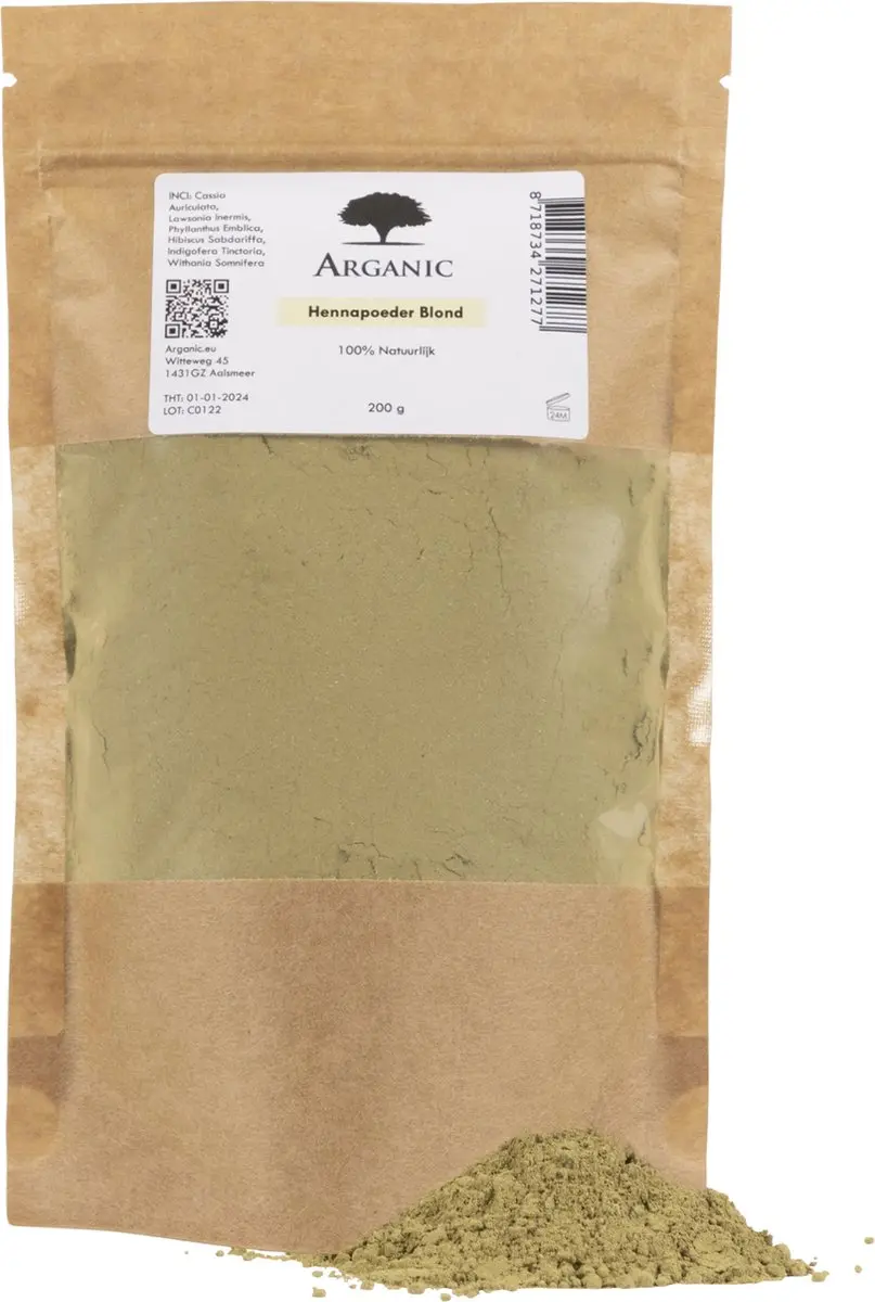 Arganic Blonde Henna 200g - Blond